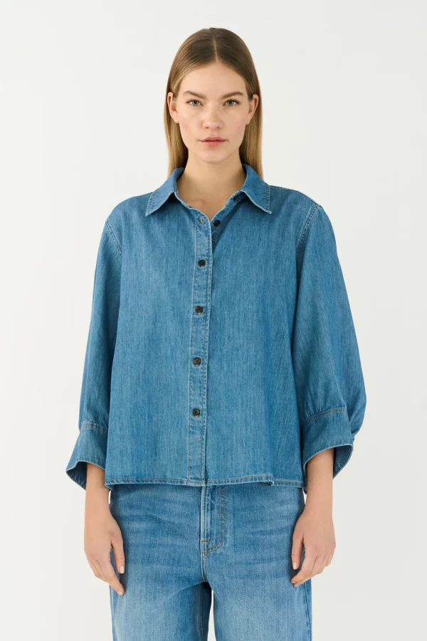 chemise en jean hepburn